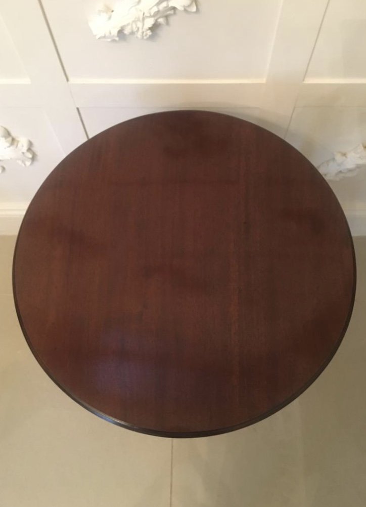 Antique Victorian Mahogany Lamp Table - Image 4